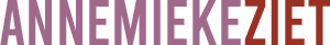 Logo AnnemiekeZiet in paars en rood